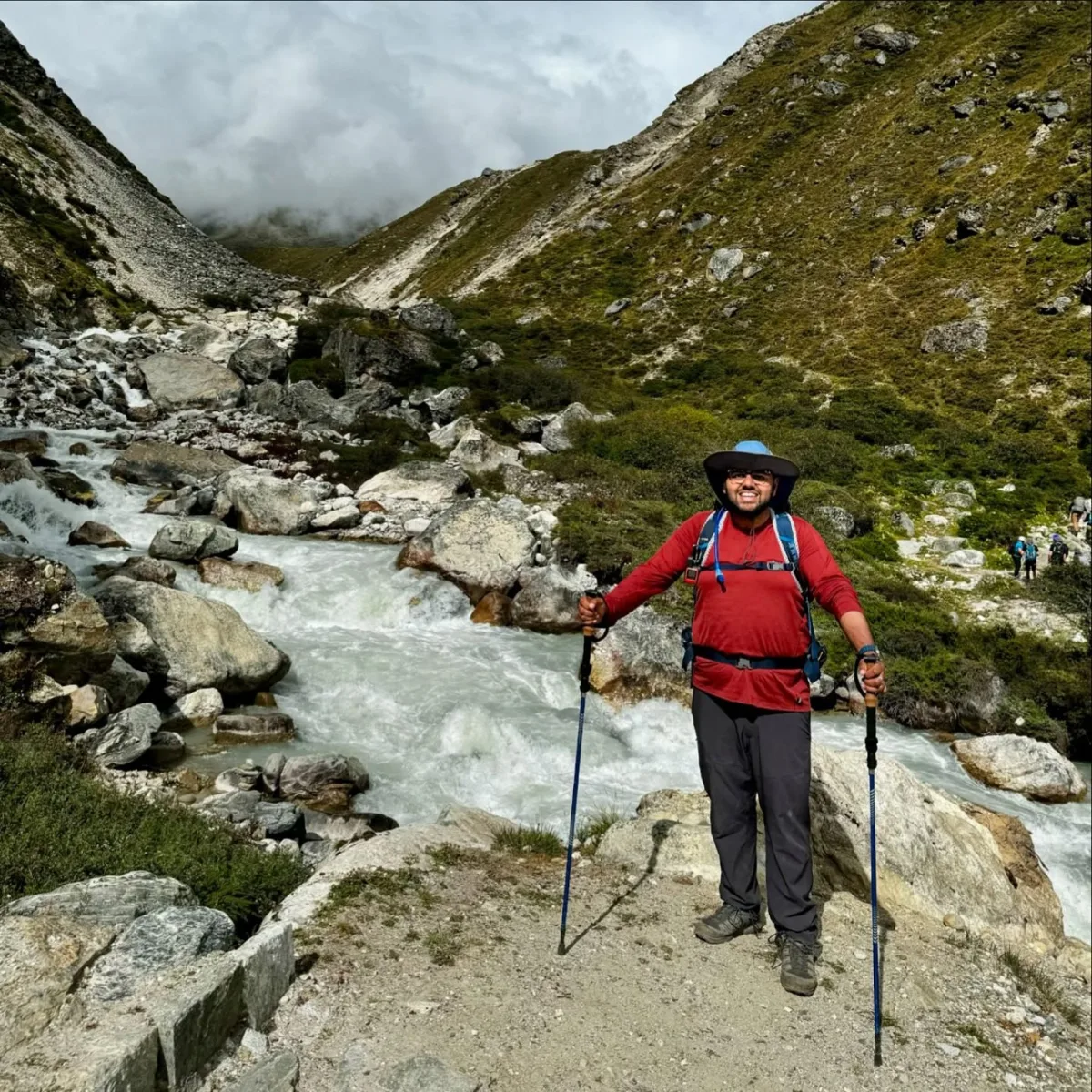 On the trail above Tengboche.