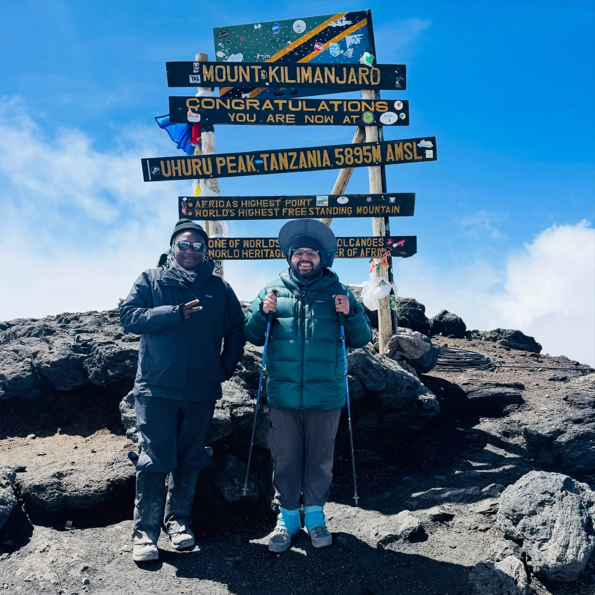 The summit of Mount Kilimanjaro.