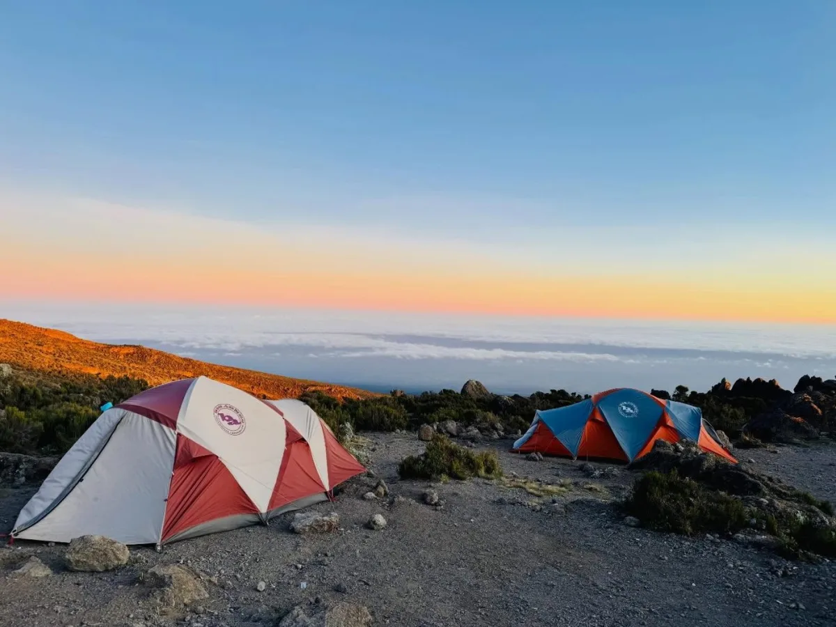 Evening over camp.