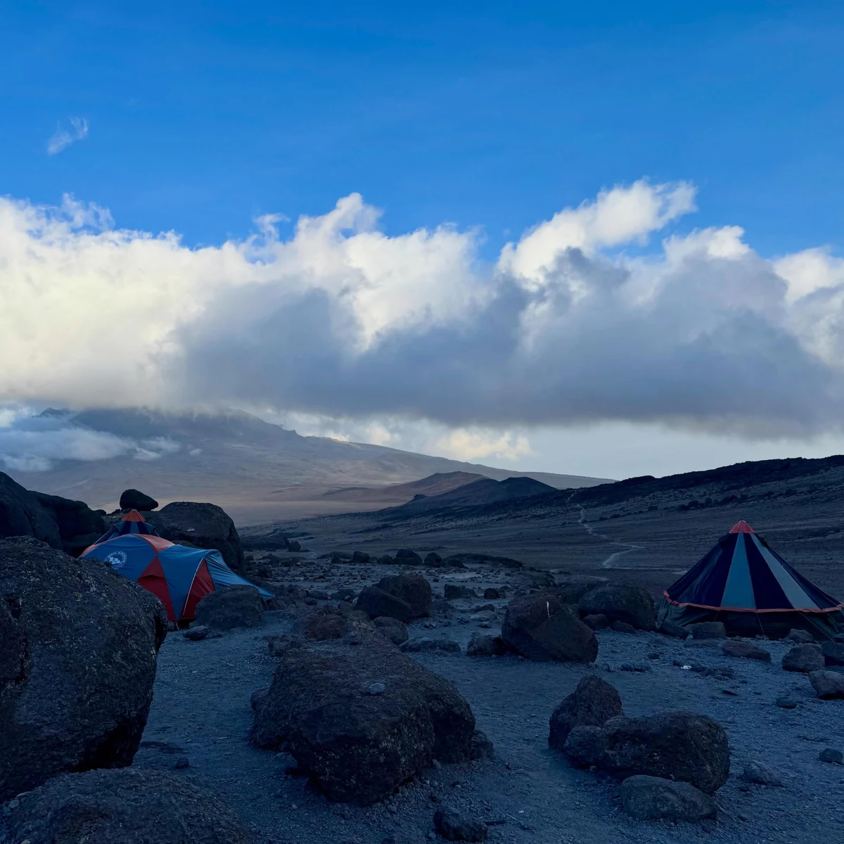 Arrival at Kibo Hut.