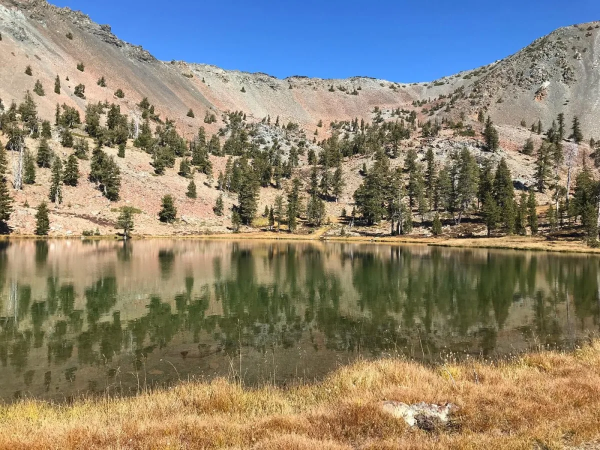 The lake below Mount Eddy.
