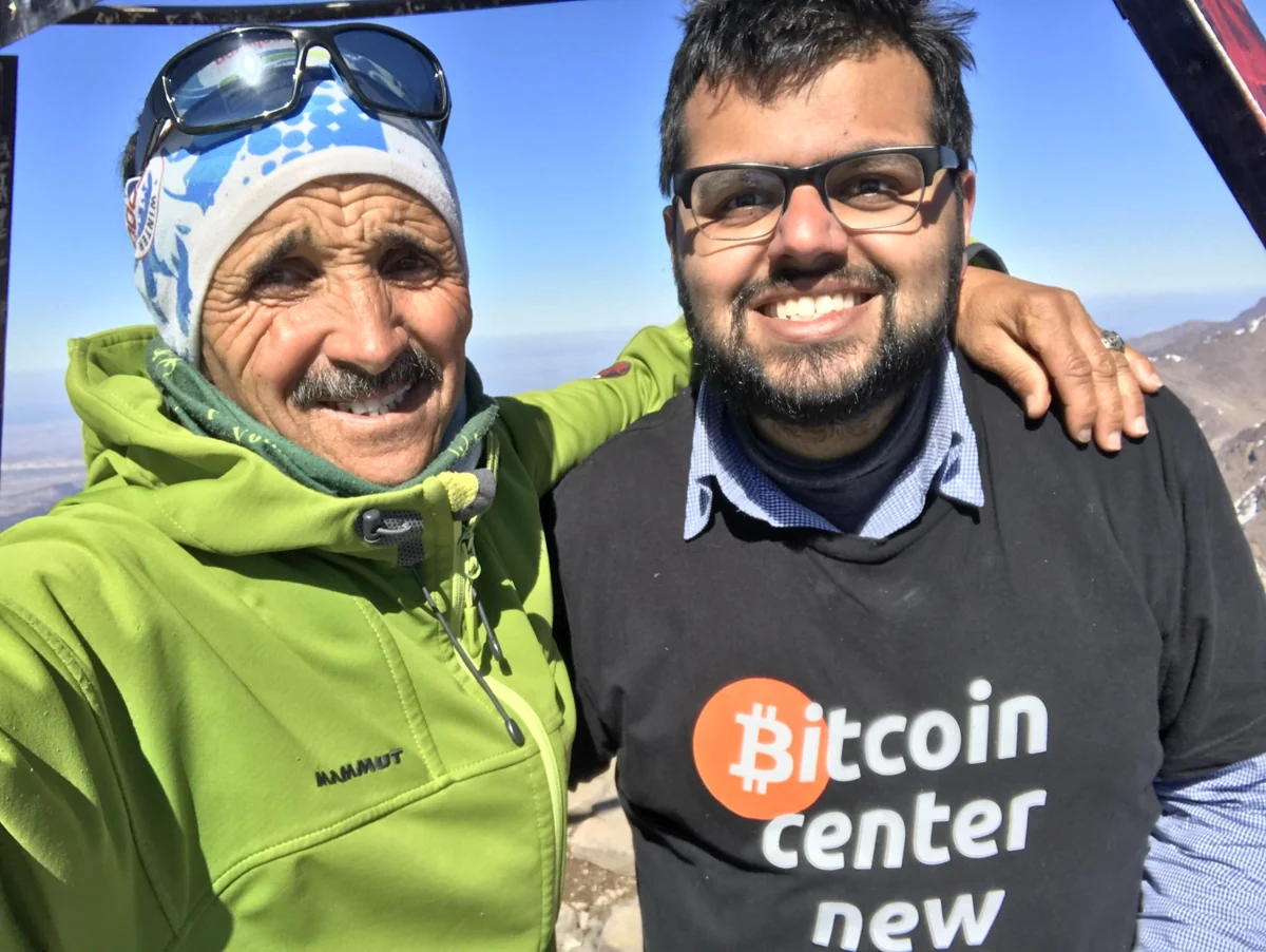 Hamdan and his guide Ibrahim together on Mount Toubkal