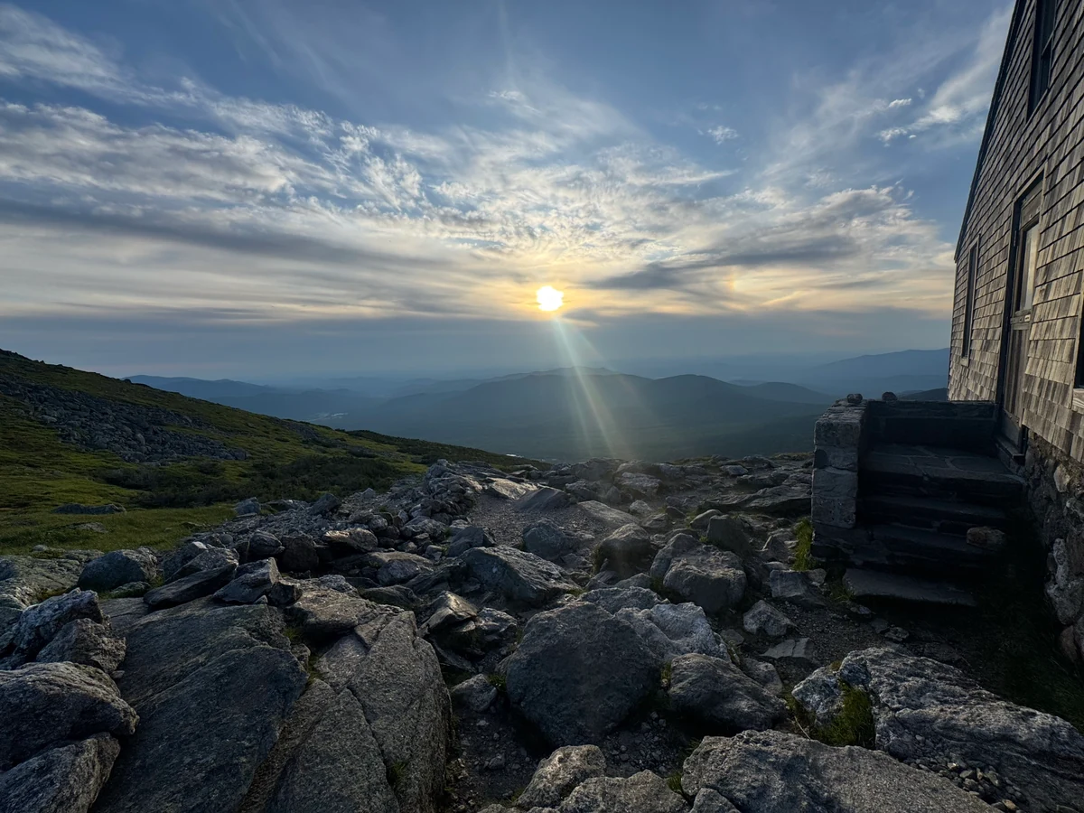 Sunset beside Lakes of the Clouds Hut